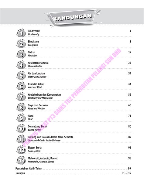 Jawapan Mastery Sains Tingkatan 2 Image